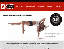 Tablet Screenshot of desertstardance.com